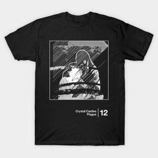 Crystal Castles - Plague / Minimalist Style Graphic Design T-Shirt